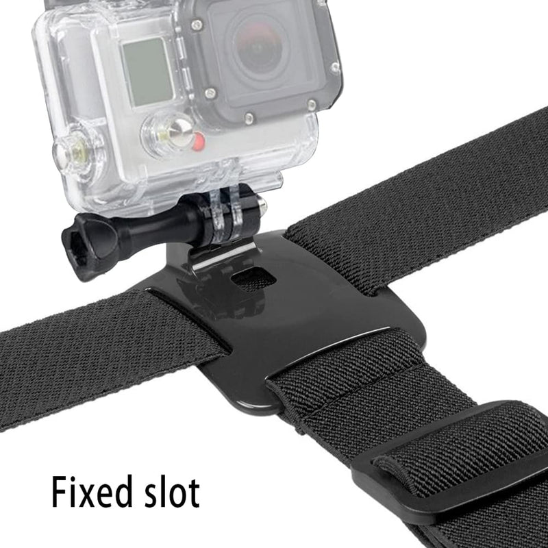 VVHOOY Action Camera Head Strap Mount Headband Compatible with Gopro Hero 9/8/7/6/5/4/AKASO EK7000/Brave 4/5/6 Plus/V50X Elite/Dragon Touch/Remali/APEXCAM/COOAU 4K Action Camera
