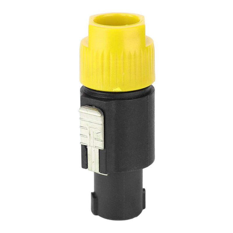 10PCS C-NL4FC Humanized Conductive Speakon Cable Adapter Connector Audio Speakon Cable Mount Connector Twist Lock Speaker Plug for Cables 6~15mm(Yellow) Yellow