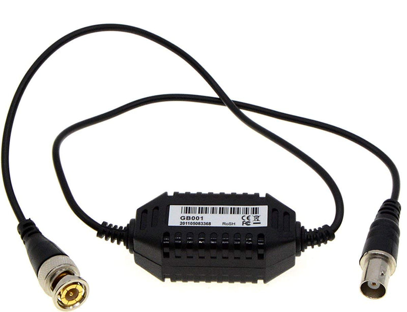 YXQ 6Pcs Ground Loop Isolator BNC Male to Female Coaxial Video Balun Passive CCTV Camera M/F