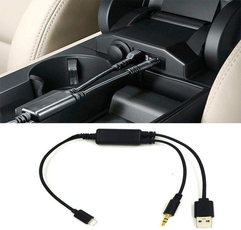 Auxillary Input Connector Car AUX Cable Stereo 3.5mm Interface Compatible with BM-W Y Cable