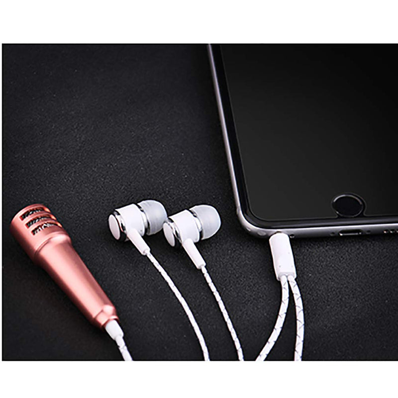 [AUSTRALIA] - Mini Microphone Portable Vocal/Instrument Microphone for Mobile Phone Laptop Notebook Apple iPhone Samsung Android（Sliver） 