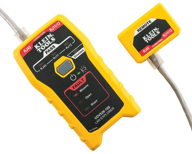 Klein Tools VDV526-100 Network LAN Cable Tester, VDV Tester, LAN Explorer with Remote