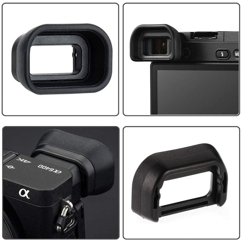 a6600 a6400 FDA-EP17 Viewfinder Eyepiece Eyecup Eye Cup for Sony A6600 A6400 a6400 a6600 Alpha 6400 Alpha 6600 Digital Camera[2Packs], Replace Eyepiece FDA-EP17 EP-17, Fire Rock Viewfinder Accessories