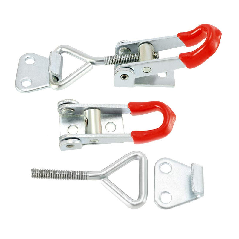 [AUSTRALIA] - uxcell 4pcs Pull Latch, Metal Adjustable Door Cabinet Box Case Toggle Latch Hasps - 220 Lbs Capacity 