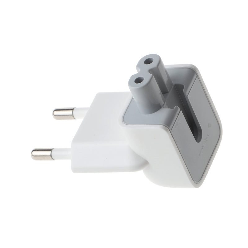 WOVTE Europe Plug Converter Travel Charger Adapter for Apple iBook MacBook White Pack of 2