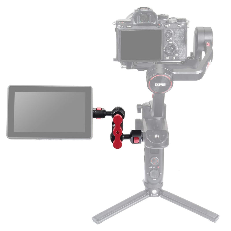 Eachrig Magic Arm with 1/4-20 and Zhiyun Rosette Mount for Zhiyun Weebill S/Weebill Lab/Crane 3 Camera cage Camera Monitors Viewfinders Accessories