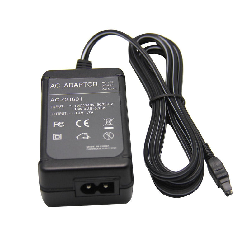 New AC Power Adapter Kit/Camera Adapter for Sony AC-L200 AC-L20 AC-L20A AC-L20B AC-L25 AC-L25A, Replacement for AC-L200, US Plug