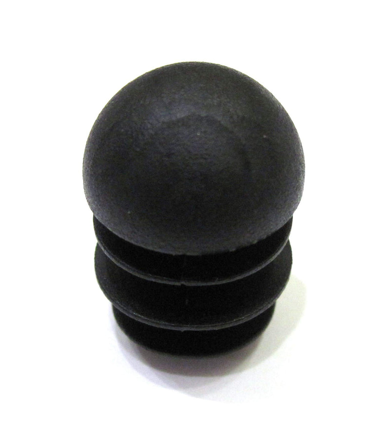 8pcs Pack: 5/8 Inch Round Spherical Black Plastic End Cap (for Hole Size from 13/32 to 9/16, Including 1/2 inches), Furniture Finishing Dome Shaped Plug 8