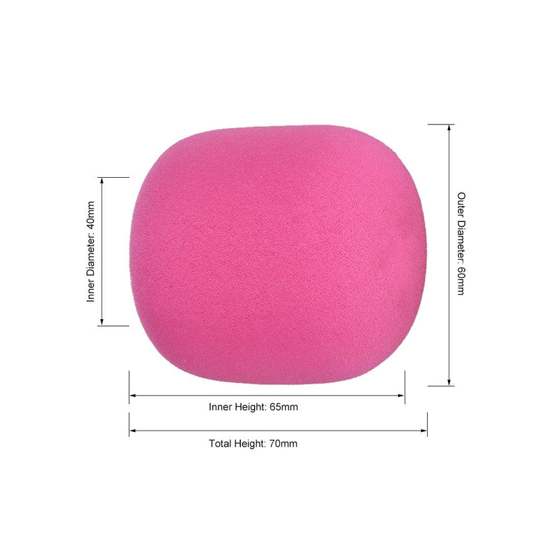 uxcell Thicken Ball-Type Sponge Foam Mic Cover Handheld Microphone Windscreen Shield Protection Pink for KTV Broadcasting