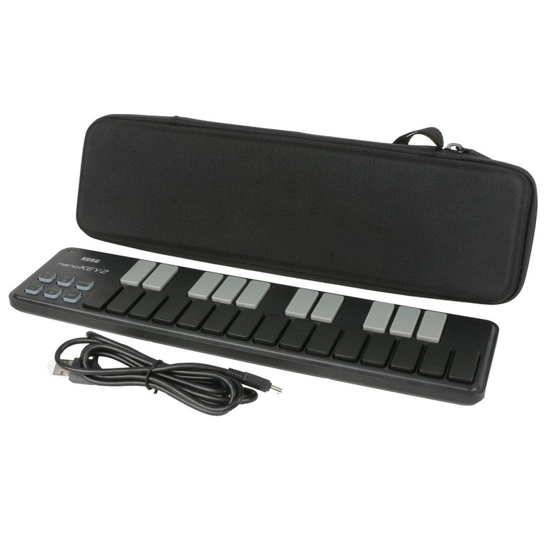 co2crea Hard Travel Case for Korg Nano Slim Line MIDI Keyboard/DJ Drum Pad/USB Controller nanoKEY2 nanoPAD2 nanoKONTROL2
