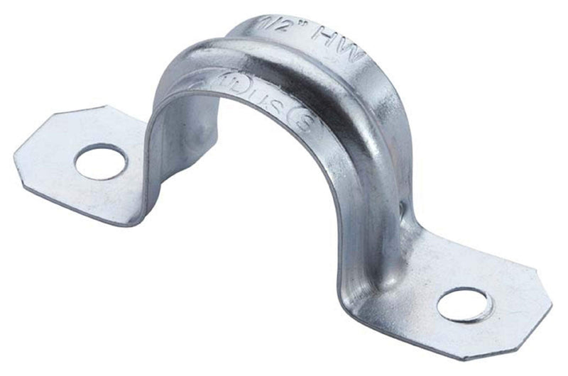 [AUSTRALIA] - Halex, 1 in. Electrical Metallic Tube (EMT) 2-Hole Strap , 61610B, 50 per pack 1" in. Trade Size, 50 Per Pack 