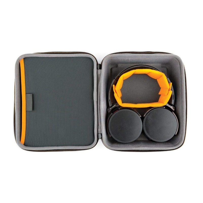 Lowepro Hardside CS 80 Case for Small Drone, Mirrorless Cameras, Larger Over-Ear Headphones, Black
