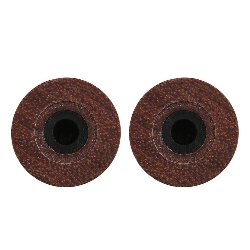 KAISH 2-Pack Wood Knobs LP/Strat Style Bell Knobs Guitar Bass Top Hat Wood Knob with Indicator Dot Bubinga Wood Pack of 2