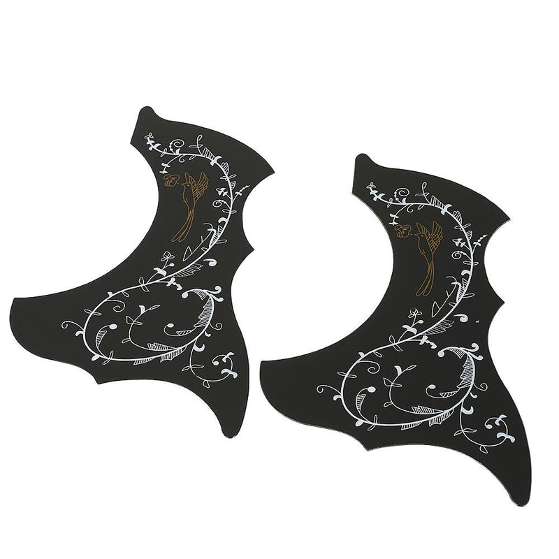 2Pcs Guitar Pickguard Anti-Scratch Guard Plate Self-Adhesive Pick Guard Sticker for Acoustic Guitar Parts BACK