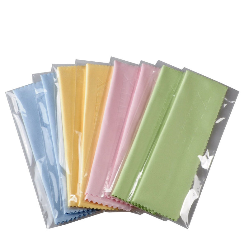 HTTX Microfiber Cleaning Cloths - For All LCD Screens, Tablets, Lenses, and Other Delicate Surfaces (8-Pack, 6x7")