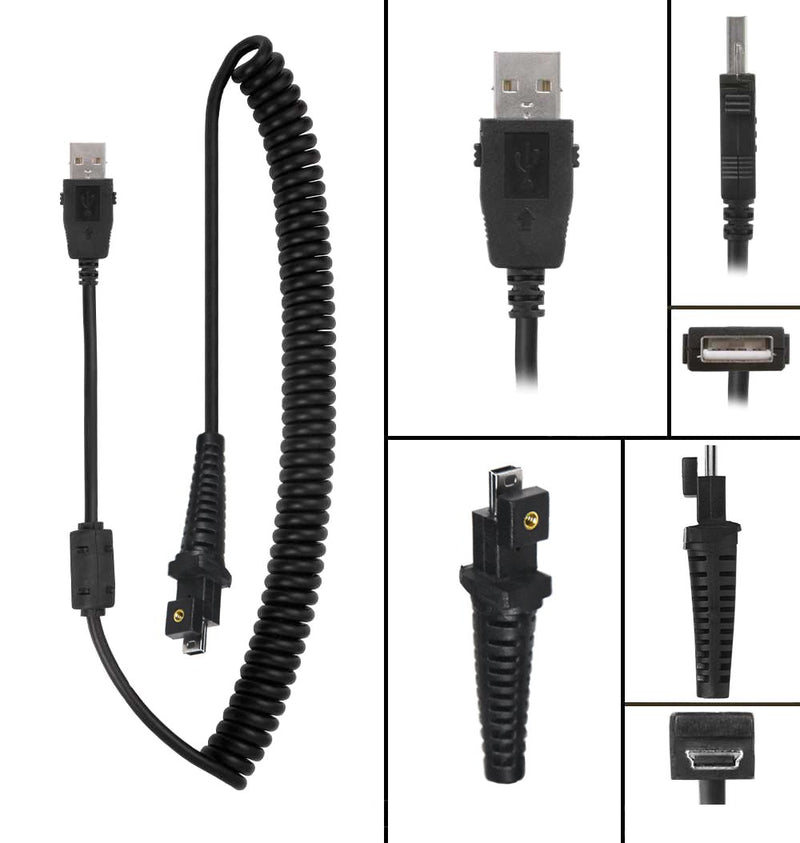 Tangle Free USB Curly Cord Replacement Cable for Nuance PowerMic III