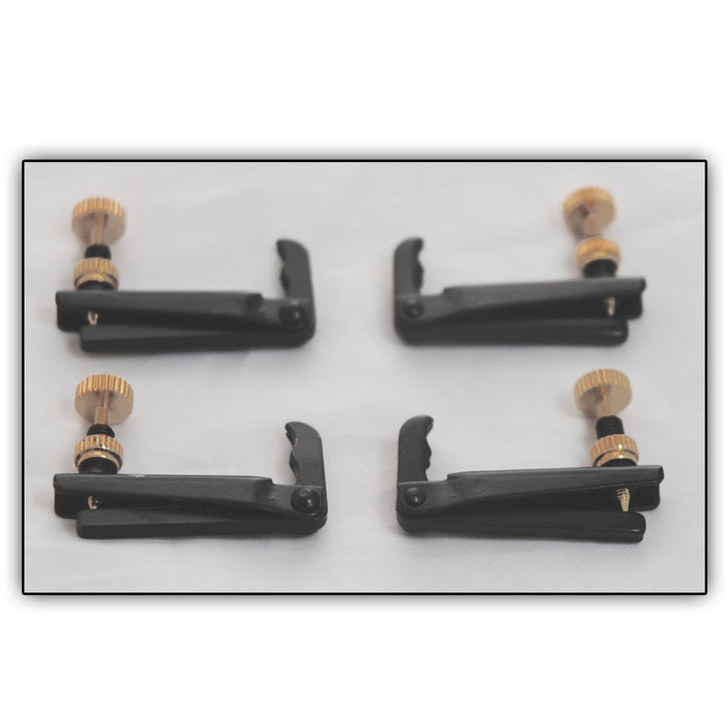 4 Soundman® Fine Tuners for 4/4 Viola (Colour: Black) 4 pcs