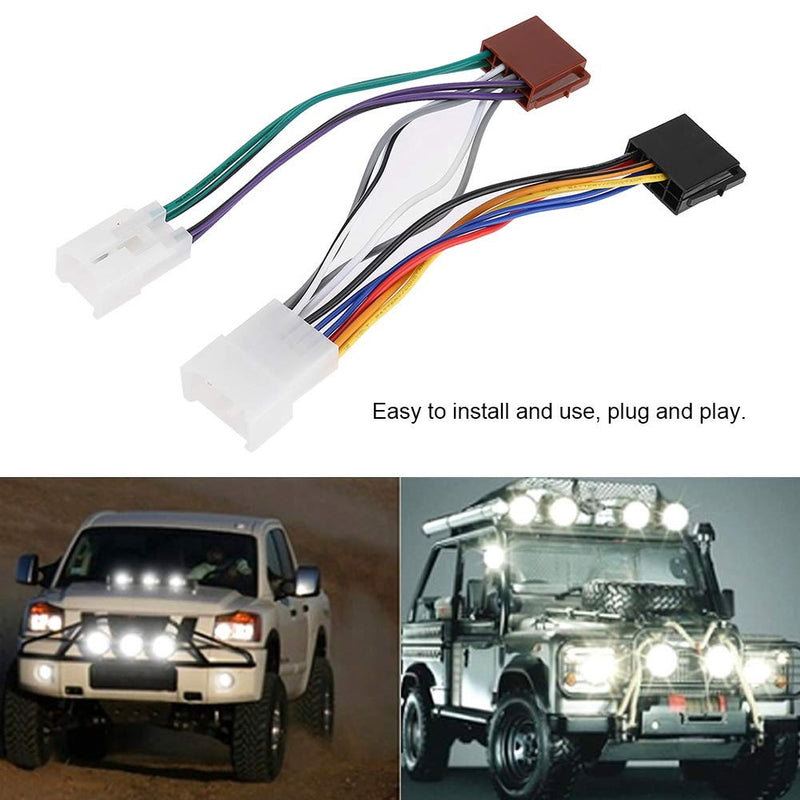 ISO Wire Harness,Car Audio Line Plug Connector Connection Line Interior ISO Wiring Harness Fit for Toyota