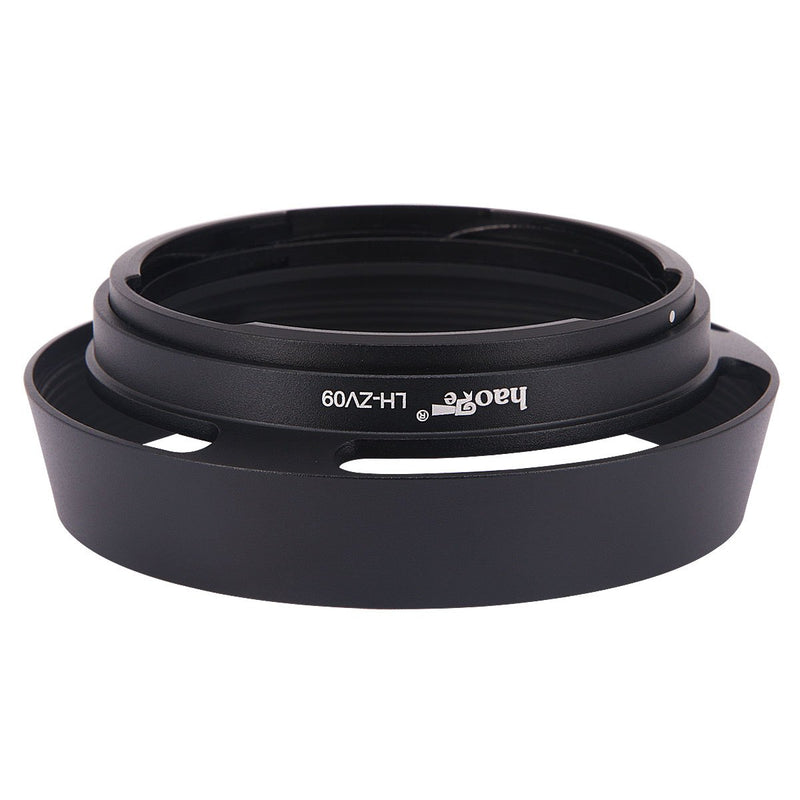 Haoge LH-ZV09 Round Metal Lens Hood Compatible with Carl Zeiss C Biogon T 4.5/21 21mm f4.5 ZM, C Sonnar T 1.5/50 50mm f1.5 ZM Lens Round - Black