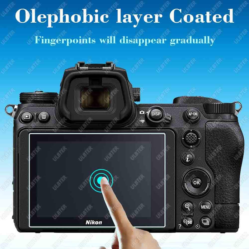 Z6II Z7II Screen Protector for Nikon Z 7II / Z 6II + Top [2+2Pack], ULBTER 0.3mm 9H Hardness Z7 II Z6 II Tempered Glass Cover Anti-Scrach Anti-Fingerprint Anti-Bubble-3 Pack
