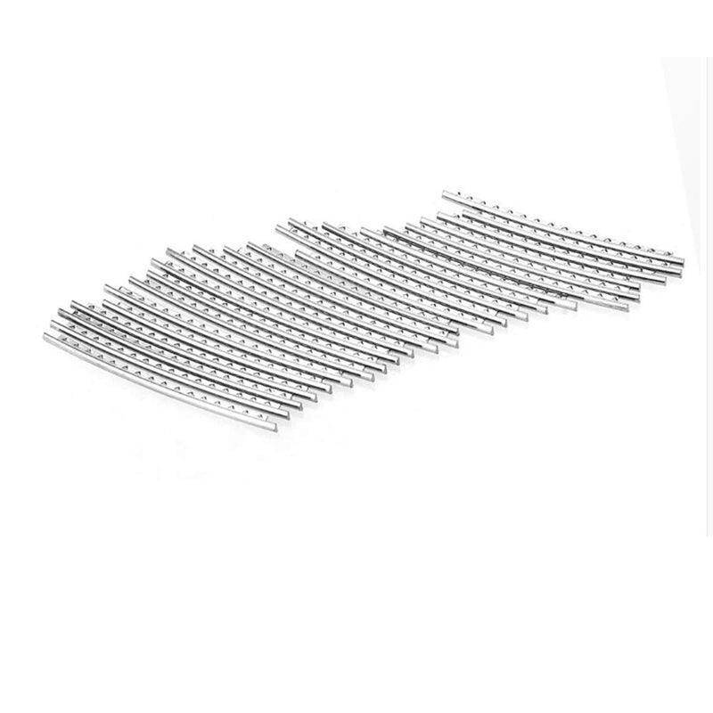 20 Pcs Acoustic Electric Guitar Frets, Fret Wire, Stainless Steel 2.0MM, Fret wire Set Chrome