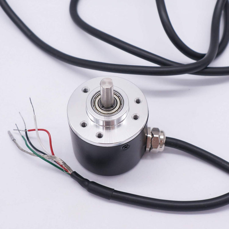 Taiss/Incremental Rotary Encoder DC 5-24v Wide Voltage Power Supply 6mm Shaft Optical AB 2 Phase Quadrature Encoder 600P/R