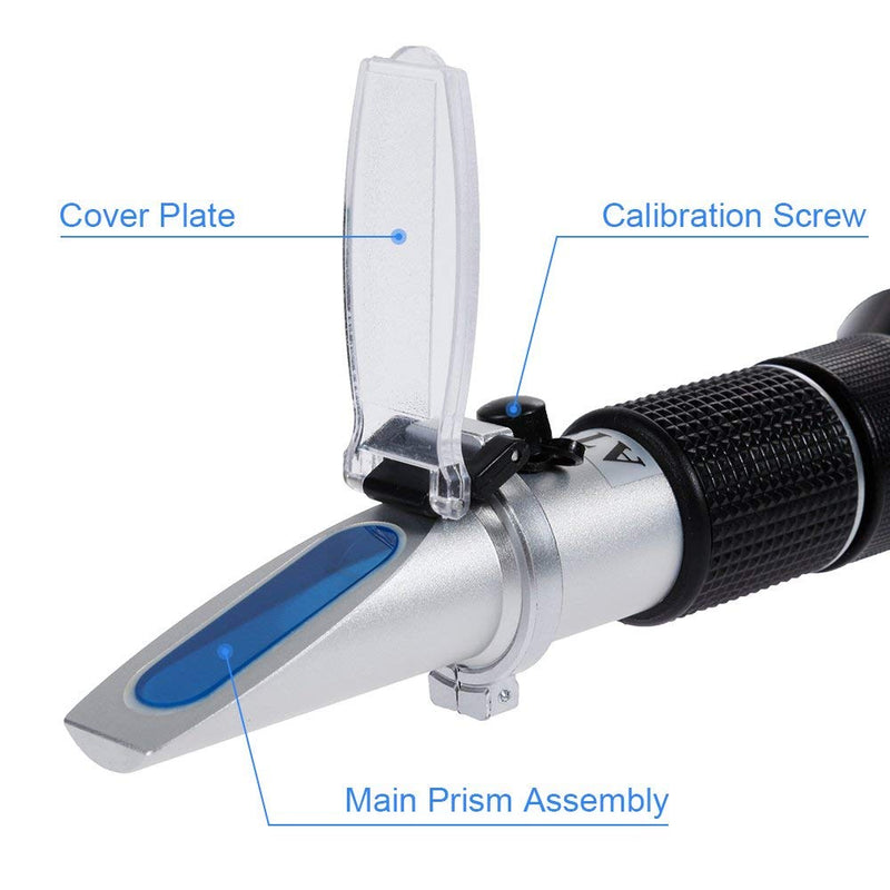 HunterBee Honey Maple Syrup brix Refractometer /58-90 brix 10-33 Moisture Meter/Homebrew Sucrose Brewing Sugar aichose Hydrometer/Beekeeping Supply ATC