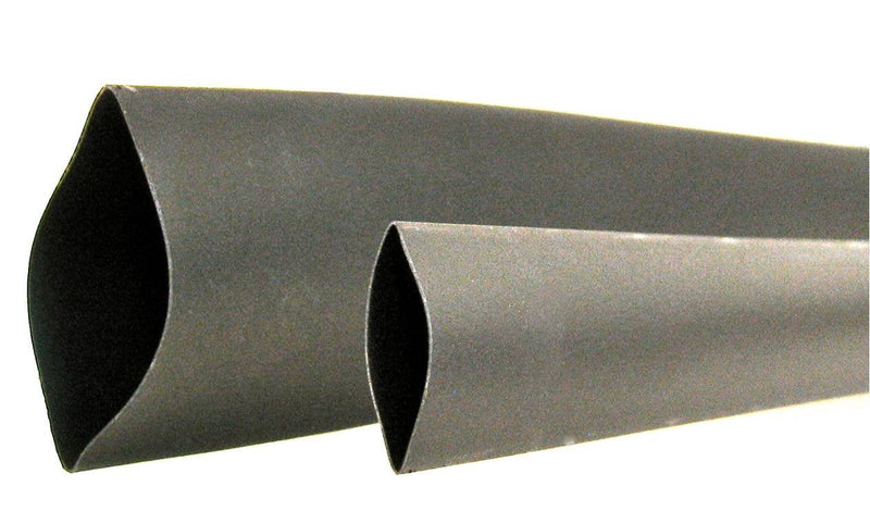 WindyNation 100 Feet (31 Meters) 3/8 inch, 3/8" I.D. Polyolefin 2:1 Black Heat Shrink Tubing 100 ft. of 3/8" 1