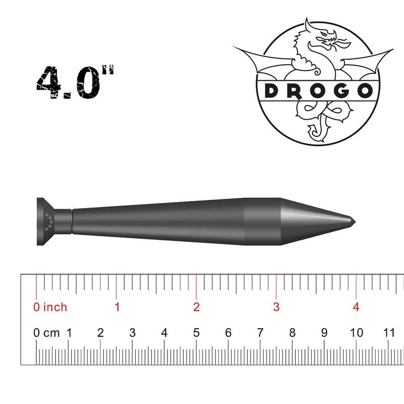 DROGO 4" TorpedoX Replacement Antenna for GMC Sierra 1999-2006 | FM/AM Reception Enhanced | Tough Material Creative Design - Mineral Grey