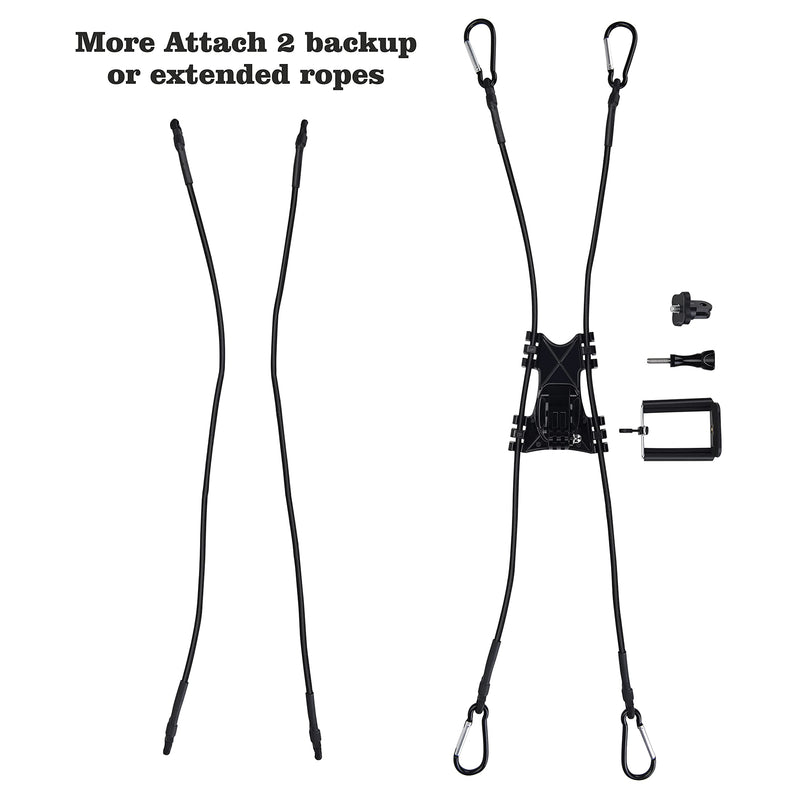 Suptig Net Fence and Tree Pole Mounting Brackets Compatible for Gopro Compatible for DJI Osmo Compatible for AKASO, Moblie Phone, Digital Cameras