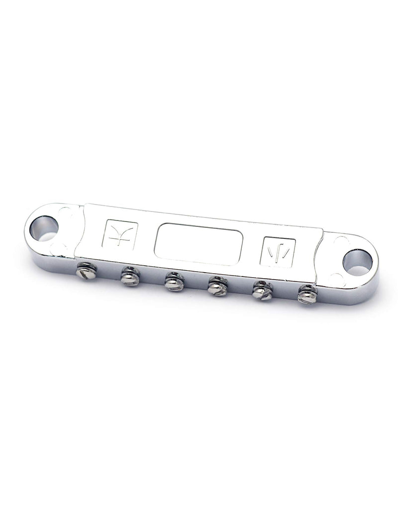 Metallor Tune-O-Matic Electric Guitar Bridge for SG Les Paul LP Style Guitar Parts Replacement Chrome.