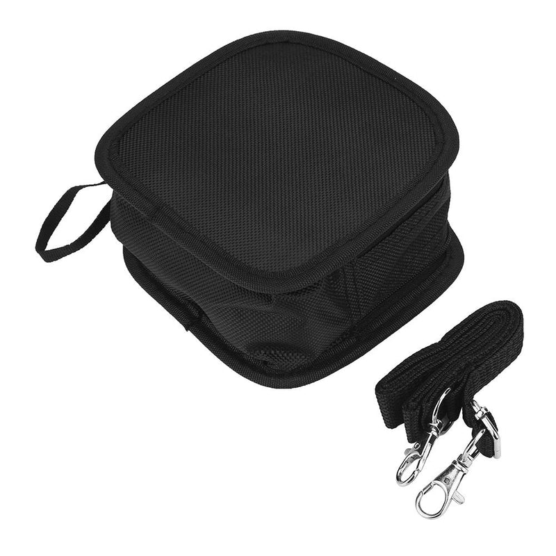 Serounder Bags for Cameras and Photographic Equipment, Camera Lens Filter Carry Case, 9-Pocket Lens Filter Wallet Pouch Bag Travel Holder Belt Bag with Detachable Strap