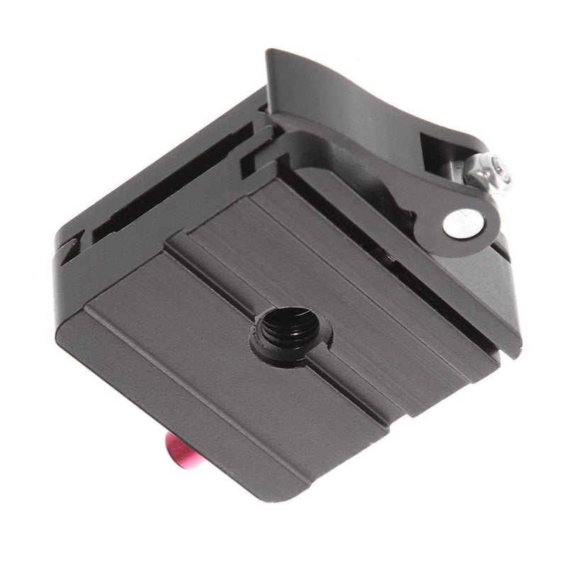 [AUSTRALIA] - FocusFoto P50 QR Clamp + 1/4" Quick Release Plate Set 50mm Adapter 3/8" Mounting Universal for Tripod Ballhead Ball Head Compatible with Arca Swiss RRS Manfrotto Benro Standard 