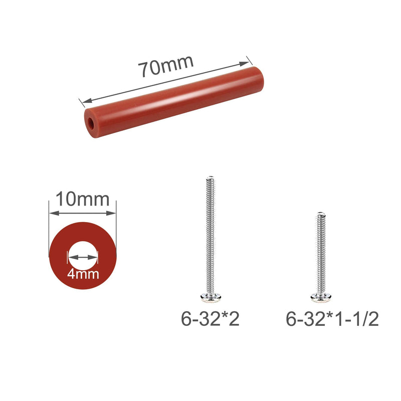 Outlet Spacers, ECUDIS 50 Pcs Electrical Outlet Extender Kits Include 25 Pcs 2.7 Inch Switch and 20 Pcs 1-1/2 Inch & 5 pcs 2 Inch 6-32 Thread Flat Head Mounting Extra Long Electrical Outlet Screws