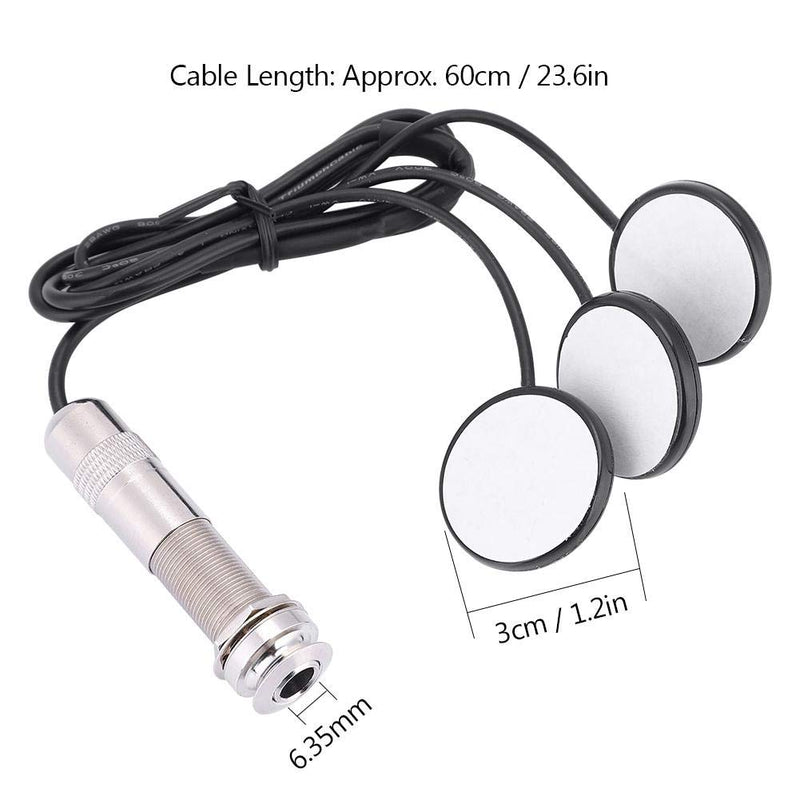 Dilwe Guitar Pickup, Piezo Pickup Transducer for Acoustic Guitar Ukulele Mandolin Instruments