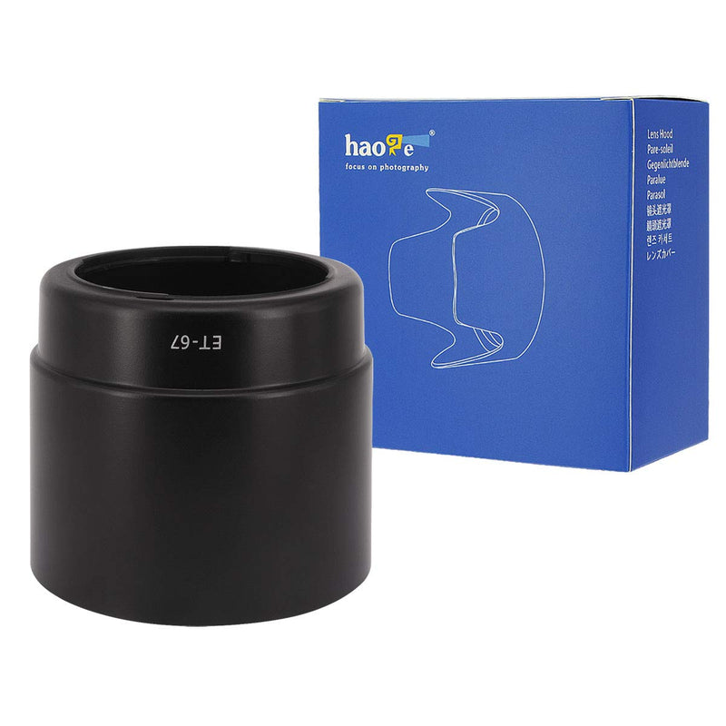 Haoge Bayonet Lens Hood Compatible with Canon EF 100mm f/2.8 Macro and Canon EF 100mm f2.8 Macro USM Lens Replaces Canon ET-67