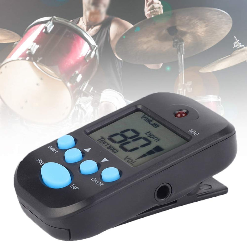 [AUSTRALIA] - Drfeify Mini LCD Digital M50 Metronome Beat Tempo Music Accessory for all Types Instruments 