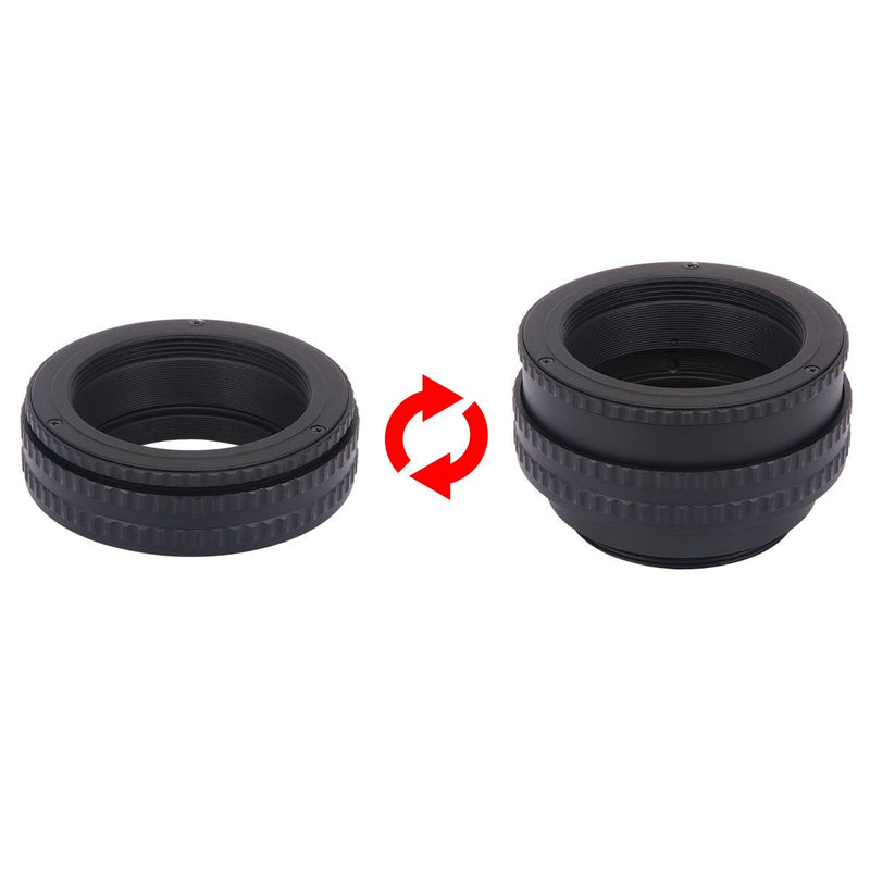 Haoge Macro Focus Lens Mount Adapter Built-in Focusing Helicoid for M42 42mm Screw Mount Lens to M42 42mm Screw Mount Camera 17mm-31mm