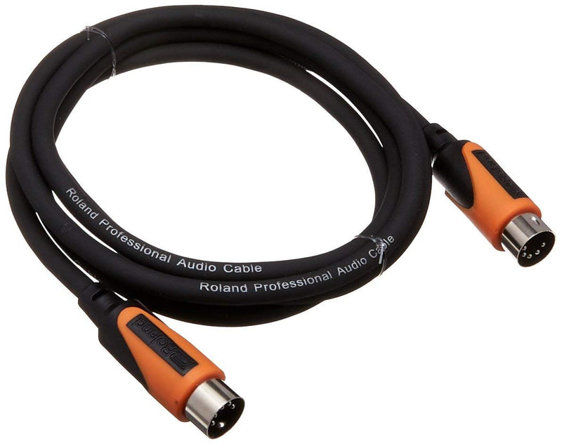 Roland 5ft MIDI Cable-Black Series, 5 feet (RMIDI-B5)