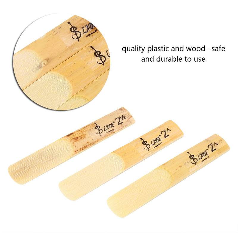 Bnineteenteam 10pcs Clarinet Reeds 2.5 Plastic B-Flat for Repair Parts Reed Accessory