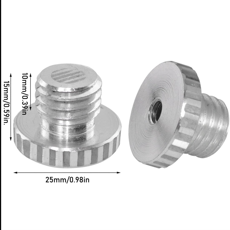 [AUSTRALIA] - LUORNG 2PCS 1/4 to 5/8 Screw Tripod Adapter Threaded Screw Adapter for Tripod Laser Level Adapter 