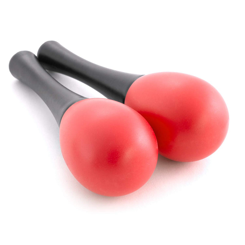Mad About MAR01 Mini Maracas in Red, Egg Shaker Maracas, Pair of Percussion Shakers for Schools and Percussion Groups