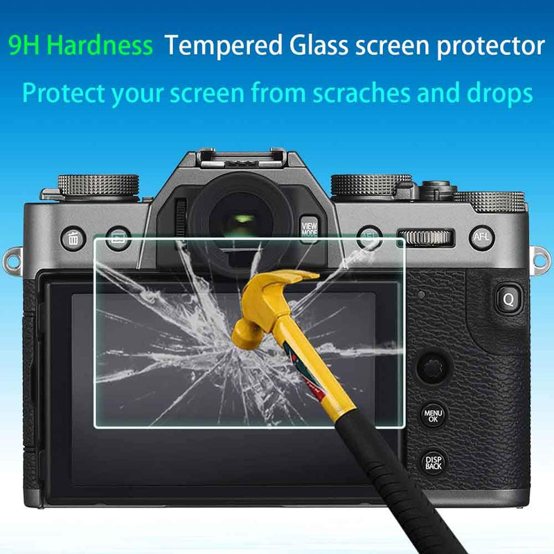 X-S10 Screen Protector for Fujifilm X-T30 X-T20 X-T10 X-E3 Fuji X-S10 X-T30 XF10 X-T100 X-A1 X-A2 Digital Camera,ULBTER 0.3mm 9H Hardness Tempered Glass Flim Anti-Scrach Anti-Fingerprint -3 Pack