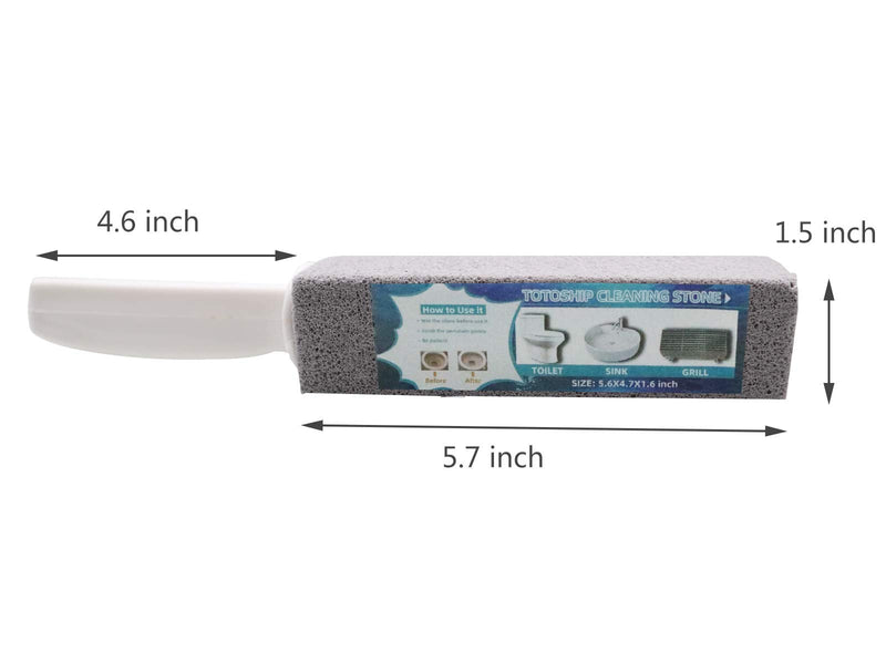 [AUSTRALIA] - Pumice Stone for Toilet Bowl Cleaning with Handle Toilet Stone Household Cleaning 8 Pack 