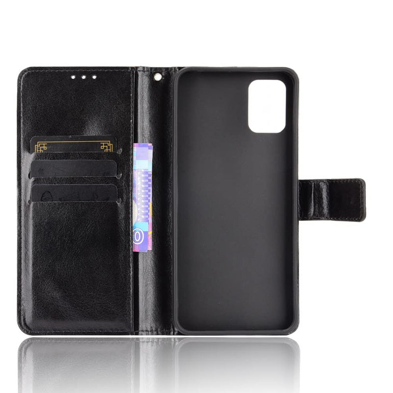 QiongNi Case for UMI Umidigi Power 5 Leather Case,Case for Umidigi Power 5 Case Cover,Flip Leather Wallet Cover Case for UMI Umidigi Power 5 Case Black