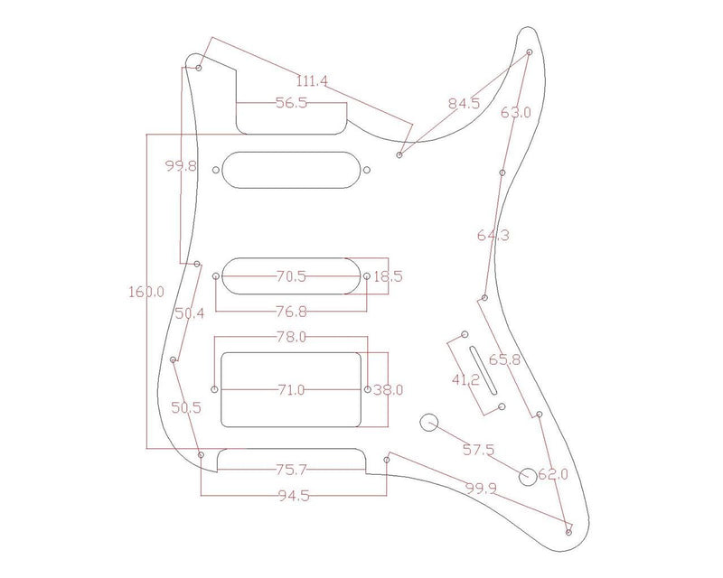 KAISH Guitar HSS Pickguard and Tremolo Trem Cover Back Plate fits Yamaha PACIFICA Guitar White Pearl