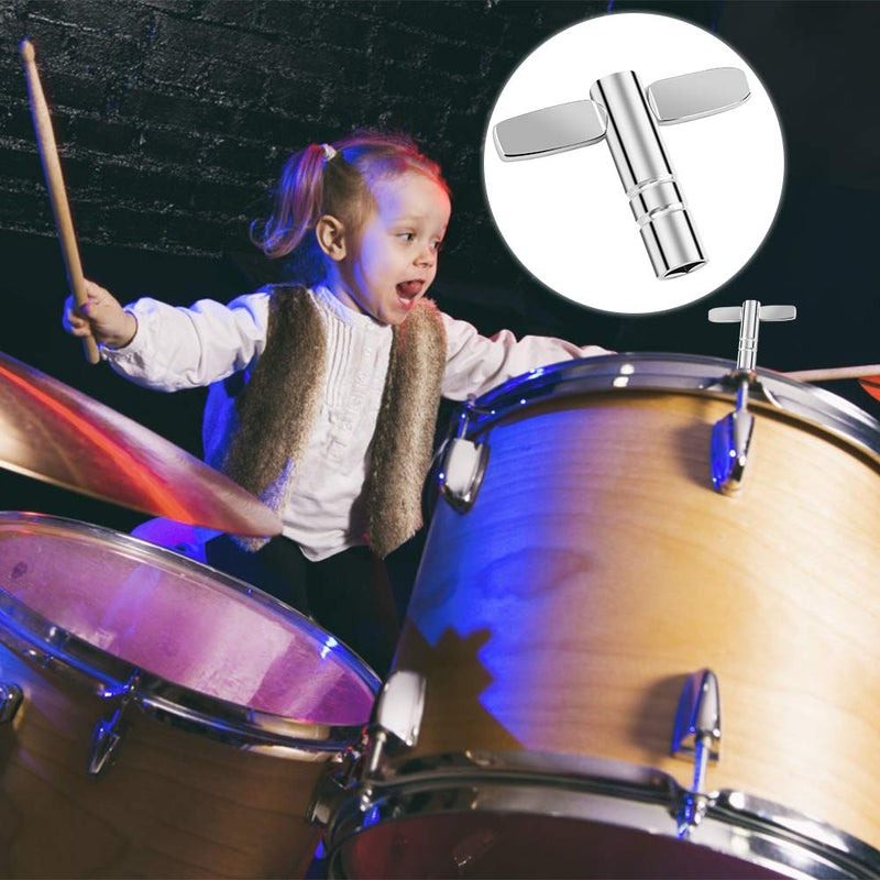 Dadabig 7 Pack Drum Key, Drum Tuning Key Continuous Motion Speed Key 6 x T-type Drum Wrench and 1 x Z-type Drum Wrench Percussion Instruments Parts for Drummers