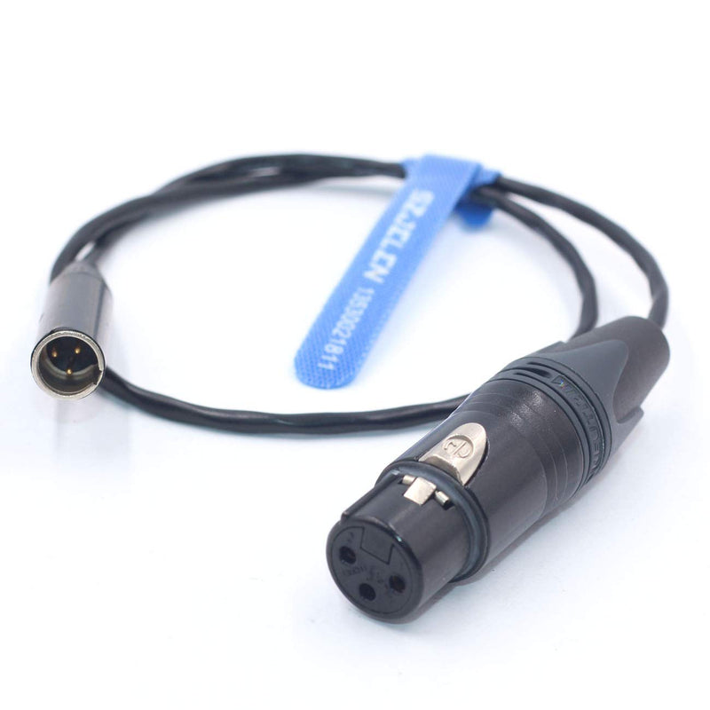 SZJELEN BMPCC 4K 6K Camera Audio Cable,Mini XLR 3Pin Male to XLR Female Cable for Blackmagic Pocket 4K Camera Video Assist 4K,Mini XLR 3Pin Pro Lapel Audio Cable