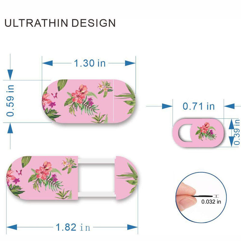 Gifts for Women,Webcam Cover Pink,Protecting Your Privacy Security & Shelter from Breath Lamp – Cute Pattern Design 丨 Fits Laptop & Desktop, PC – Ultrathin for ipad & ipadmini, iMac, Mac Mini(Flower) Flower