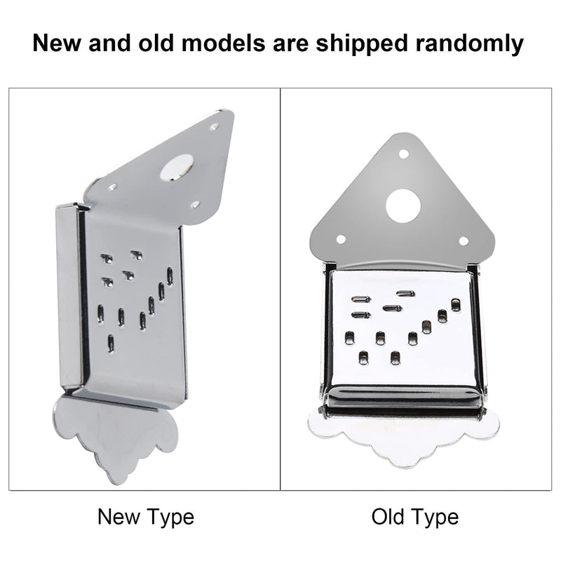 Fafeims Mandolin Tailpiece Gold Mandolin Guitar Tailpiece Guitar Tailpiece with Screw Instrument Replacement Accessory Silver